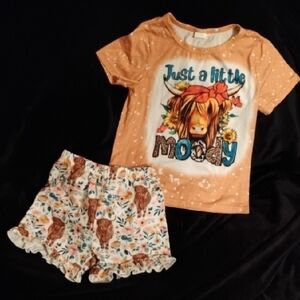 "Just A Little Moody" Shirt & Shorts Set